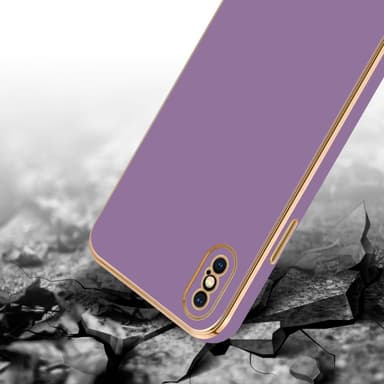 iPhone X / XS silikondeksel case (lilla)