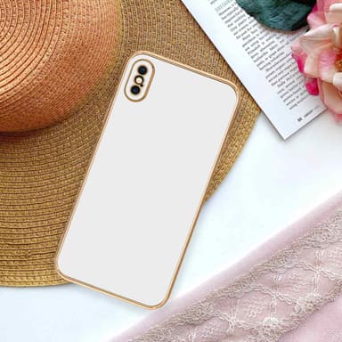 iPhone XS MAX silikondeksel case (hvit)