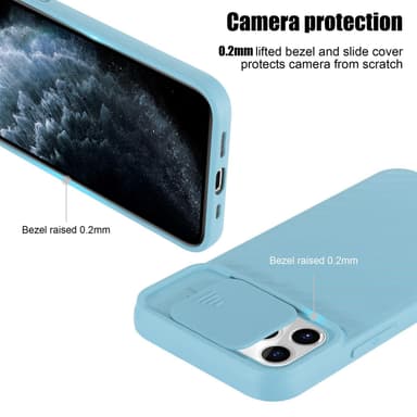 iPhone 11 PRO MAX silikondeksel case (turkis)