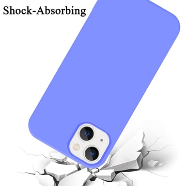 iPhone 14 silikondeksel case (lilla)