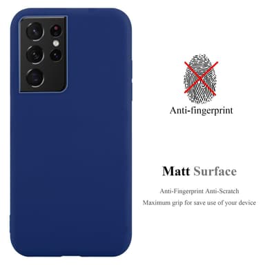 Deksel Samsung Galaxy S21 ULTRA Silikon cover (blå)