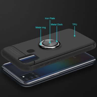 Samsung Galaxy A21s silikondeksel cover (svart)
