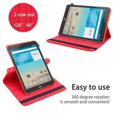 LG G Pad F (8.0 tomme) deksel til nettbrett (rød)