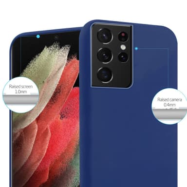 Deksel Samsung Galaxy S21 ULTRA Silikon cover (blå)