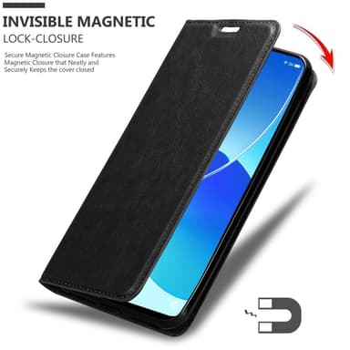 Oppo Reno6 5G lommebokdeksel case (svart)