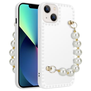 iPhone 13 MINI Deksel med kjede (hvit)