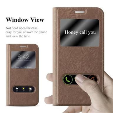 Samsung Galaxy S6 lommebokdeksel cover (brun)