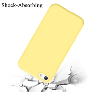 iPhone 5 / 5S / SE 2016 silikondeksel case (gul)