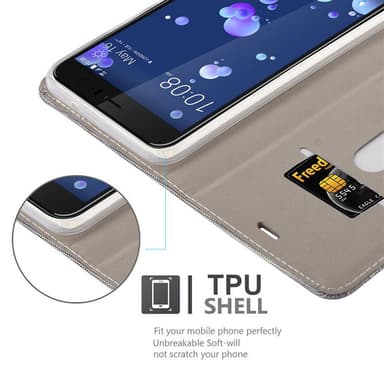 HTC OCEAN / U11 lommebokdeksel etui (grå)