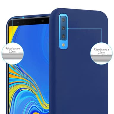 Deksel Samsung Galaxy A7 2018 Silikon cover (blå)