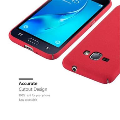 Samsung Galaxy J1 2016 Hardt Deksel Cover (rød)
