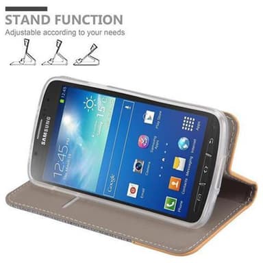 Samsung Galaxy S4 ACTIVE lommebokdeksel etui (grå)