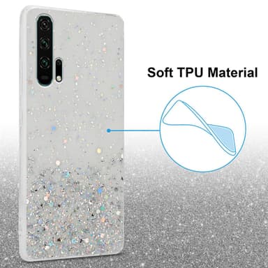 Honor 20 PRO Silikondeksel Glitter (gjennomsiktig)