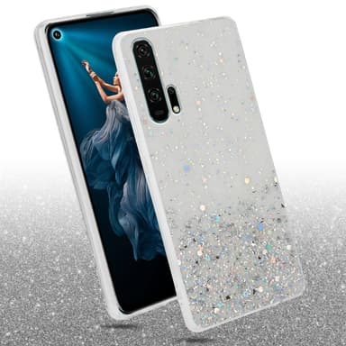 Honor 20 PRO Silikondeksel Glitter (gjennomsiktig)