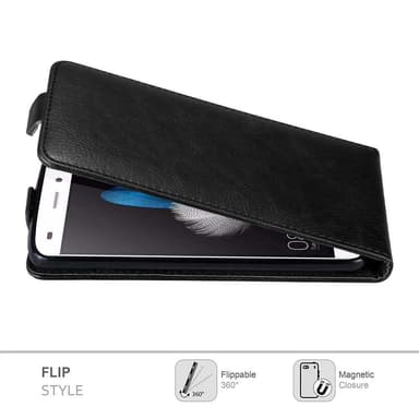 Huawei P8 LITE 2015 deksel flip cover (svart)