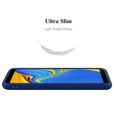 Deksel Samsung Galaxy A7 2018 Silikon cover (blå)