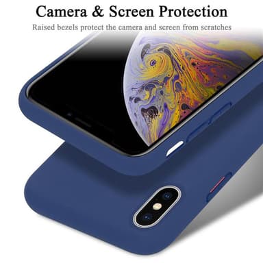 iPhone X / XS silikondeksel case (blå)