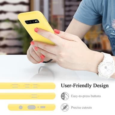 Samsung Galaxy S10 PLUS silikondeksel case (gul)