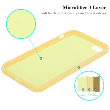 iPhone 5 / 5S / SE 2016 silikondeksel case (gul)