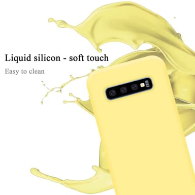 Samsung Galaxy S10 PLUS silikondeksel case (gul)