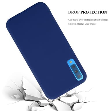 Deksel Samsung Galaxy A7 2018 Silikon cover (blå)