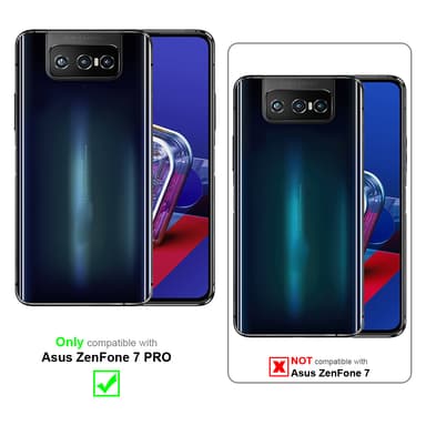 Asus ZenFone 7 PRO Skjermbeskytter Skärmskydd (svart)