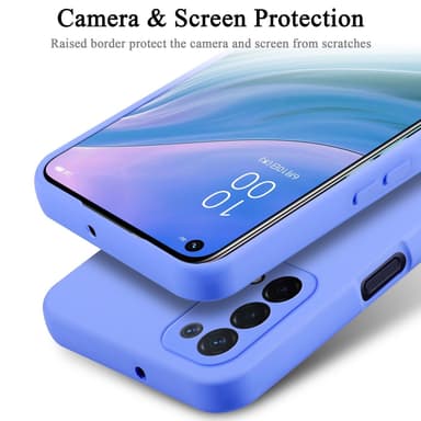 OPPO A54 5G / A74 5G silikondeksel case (Lilla)