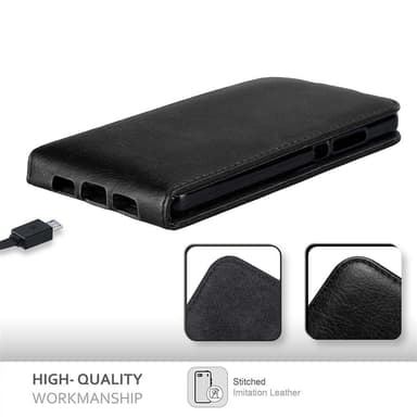 Huawei P8 LITE 2015 deksel flip cover (svart)