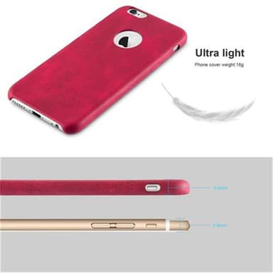 iPhone 6 / 6S Hardt Deksel Cover (rød)