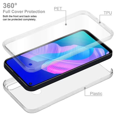 Huawei P40 LITE E Deksel 360 Case Cover (Gjennomsiktig)