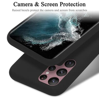Samsung Galaxy S22 ULTRA silikondeksel case (svart)