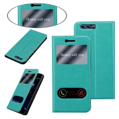 Huawei P10 PLUS lommebokdeksel cover (turkis)