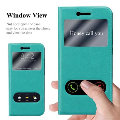 Huawei P10 PLUS lommebokdeksel cover (turkis)