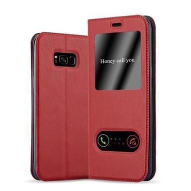 Samsung Galaxy S8 lommebokdeksel cover (rød)