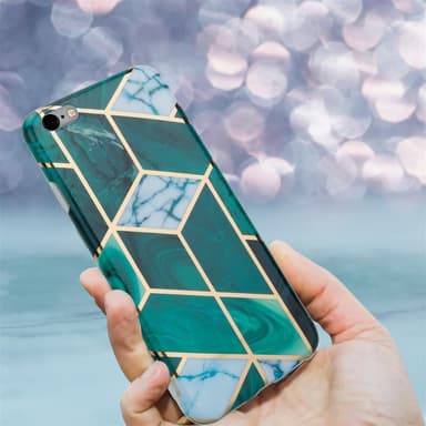 iPhone 6 PLUS / 6S PLUS lommebokdeksel etui (grønn)