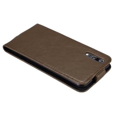Huawei P20 deksel flip cover (brun)