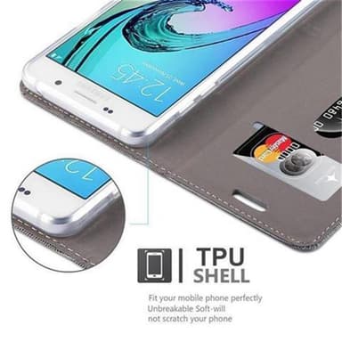 Samsung Galaxy A5 2016 lommebokdeksel etui (grå)