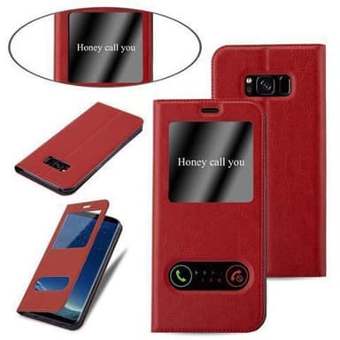 Samsung Galaxy S8 lommebokdeksel cover (rød)