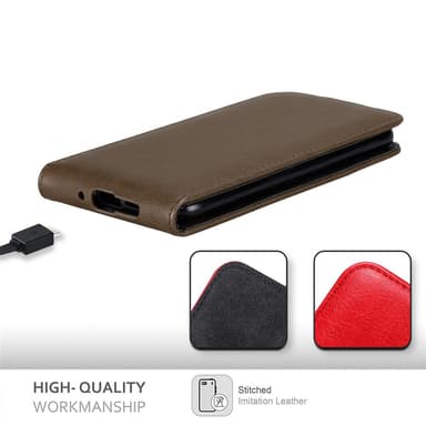 Huawei P30 PRO deksel flip cover (brun)