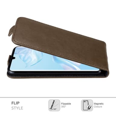 Huawei P30 PRO deksel flip cover (brun)