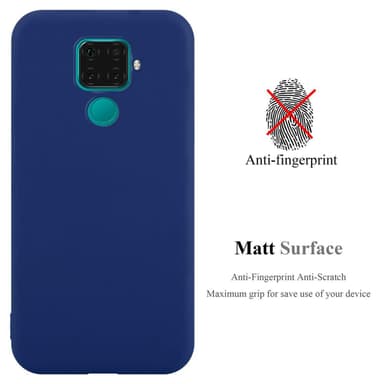 Deksel Huawei MATE 30 LITE Silikon cover (blå)