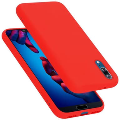 Huawei P20 silikondeksel case (rød)