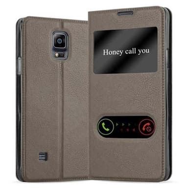 Samsung Galaxy NOTE 4 lommebokdeksel cover (brun)