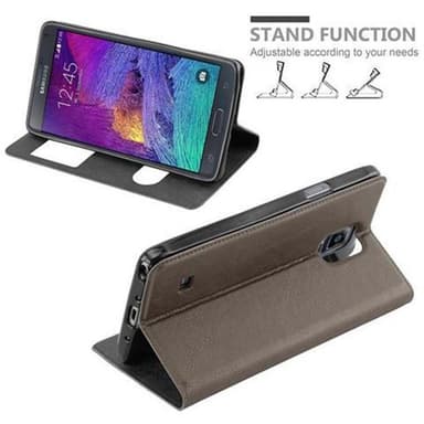 Samsung Galaxy NOTE 4 lommebokdeksel cover (brun)