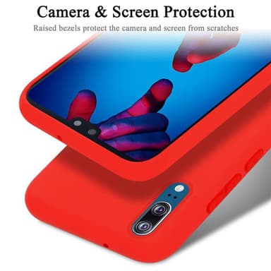 Huawei P20 silikondeksel case (rød)