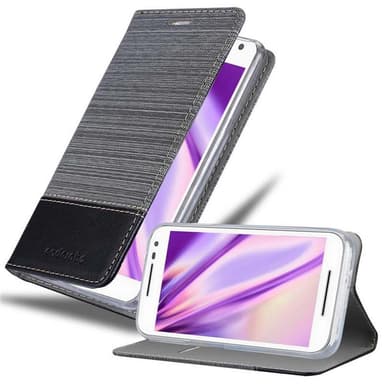 Motorola MOTO G3 lommebokdeksel etui (grå)