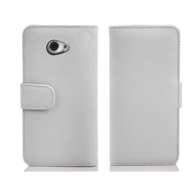 Sony Xperia M2 / M2 AQUA lommebokdeksel case (hvit)