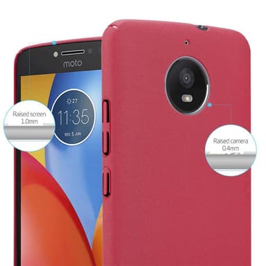 Motorola MOTO E4 Hardt Deksel Cover (rød)