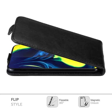 Samsung Galaxy A80 / A90 4G deksel flip cover (svart)