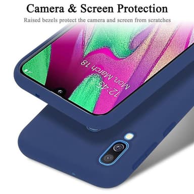 Samsung Galaxy A40 silikondeksel case (blå)